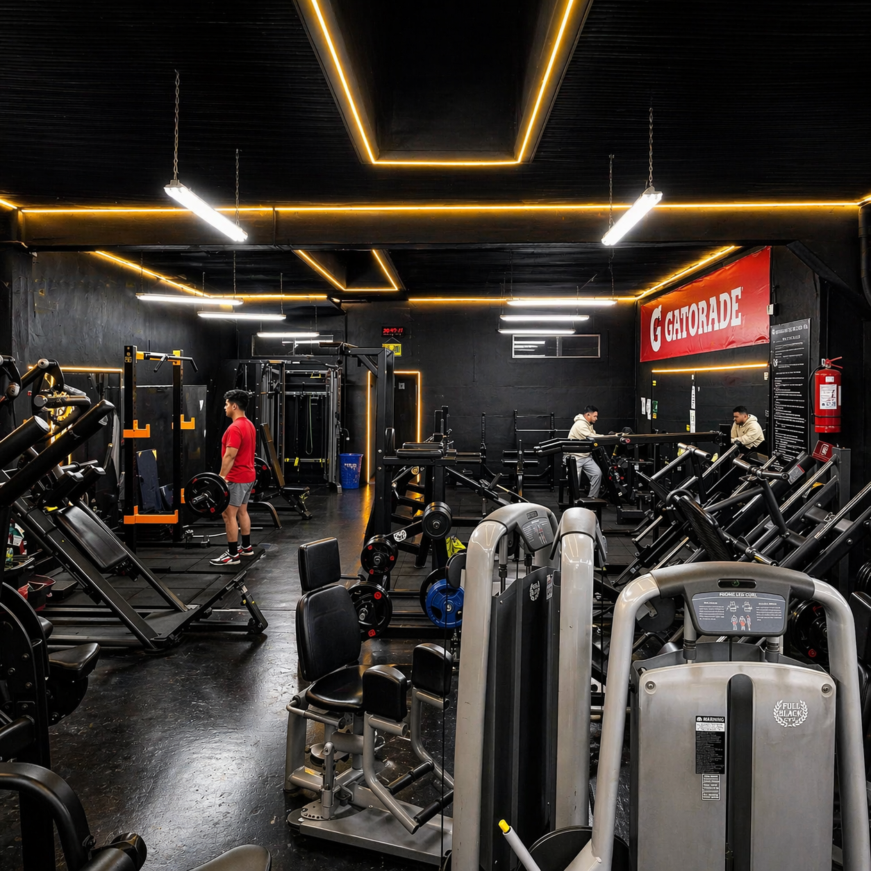 Pesas libres y equipamiento Full Black Gym Rancagua